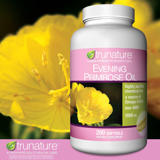 trunature Evening Primrose Oil 1000 mg., 200 Softgels 먣onn ]200ɡ^